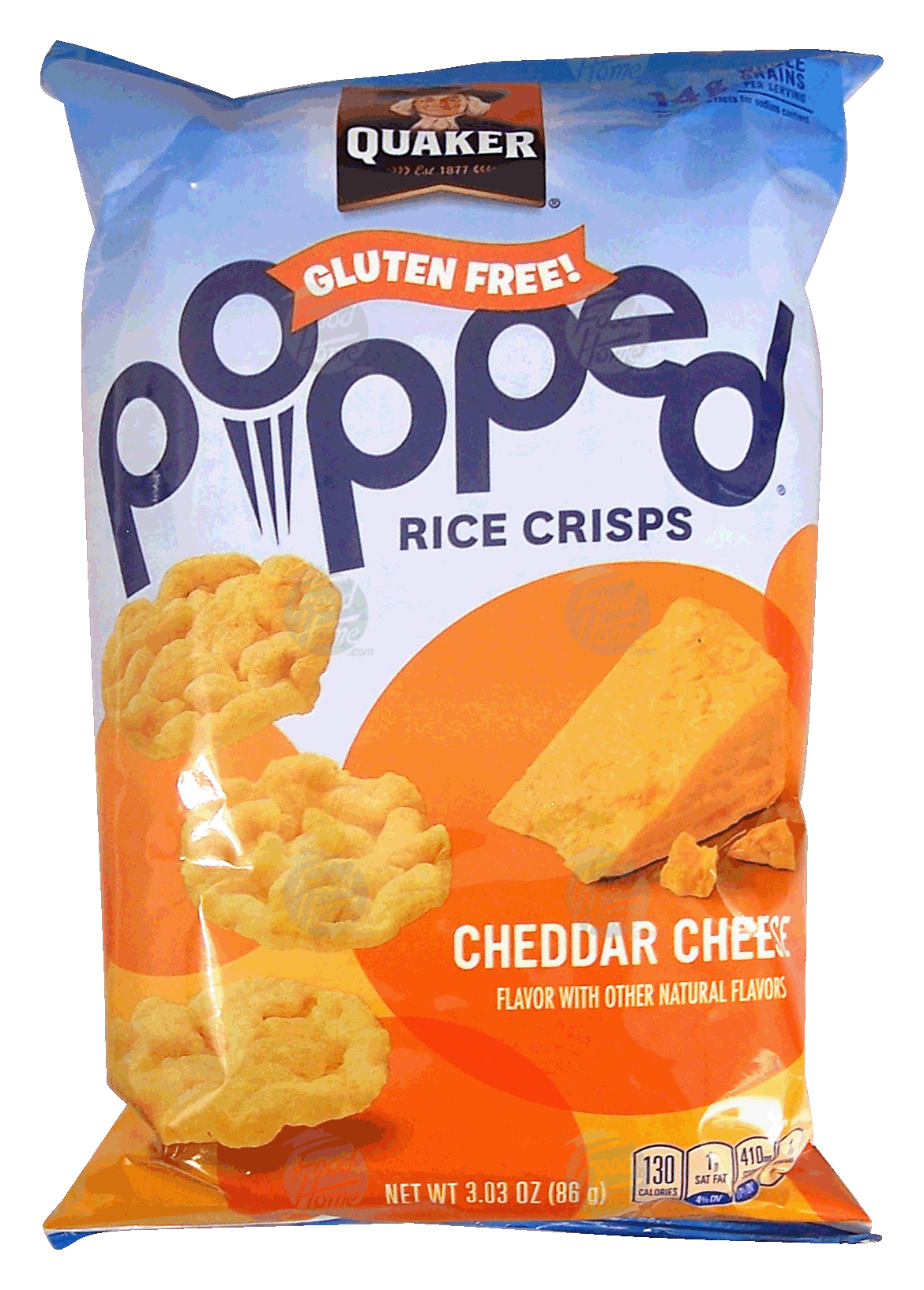 Quaker Popped cheddar cheese rice crisps Full-Size Picture